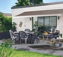 Table de jardin de repas grosfillex rectangulaire anthracite - Leroy Merlin à Vandœuvre-lès-Nancy Table de jardin de repas grosfillex rectangulaire anthracite en promo chez Leroy Merlin Vandœuvre-lès-Nancy à 99,00 €