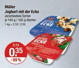 Joghurt mit der Ecke von Müller im aktuellen V-Markt Prospekt für 0,35 €