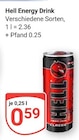 Energy Drink im Angebot bei GLOBUS in Neustadt Energy Drink Angebote von Hell bei GLOBUS Neustadt für 0,59 €