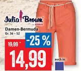 Damen-Bermuda im Angebot bei Kaufhaus Stolz in Bremerhaven Damen-Bermuda Angebote von Julia Brown bei Kaufhaus Stolz Bremerhaven für 14,99 €