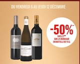 -50% SUR LE 2ÈME SUR LES BORDEAUX EN BOUTEILLE DE 75 CL en promo chez Monoprix Antony