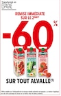 Promo -60% REMISE IMMÉDIATE SUR LE 2ÈME SUR TOUT ALVALLE à  dans le catalogue Intermarché à Cournonsec