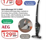 Hand-Akkusauger CX7-2-45MÖ von AEG im aktuellen GLOBUS Prospekt
