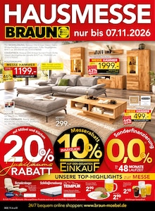 Bier im BRAUN Möbel-Center Prospekt "HAUSMESSE" mit 16 Seiten (Reutlingen)