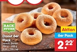 Donut 6er Pack von Backstube für 2,22 € bei Netto Marken-Discount im Angebot Donut 6er Pack von Backstube im aktuellen Netto Marken-Discount Prospekt