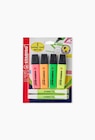 4 surligneurs Boss original + 2 surligneurs Swing couleurs assorties en promo chez Monoprix Margaret 4 surligneurs Boss original + 2 surligneurs Swing couleurs assorties dans le catalogue Monoprix Margaret