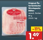 Aktuelles Original Österreichische Wurstspezialitäten Angebot bei Netto Marken-Discount in Mönchengladbach ab 1,49 €