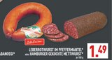 LEBERROTWURST IM PFEFFERMANTEL oder HAMBURGER GEKOCHTE METTWURST Angebote von SchlPoh bei Marktkauf Neuss für 1,49 €