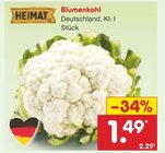 Blumenkohl im Angebot bei Netto Marken-Discount in Potsdam Blumenkohl Angebote von HEIMAT bei Netto Marken-Discount Potsdam für 1,49 €