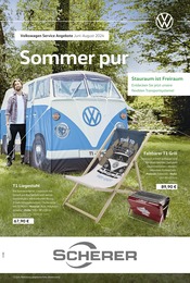 Aktueller Volkswagen Prospekt mit Computerzubehör, "Sommer pur", Seite 1