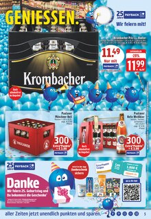 Krombacher im aktuellen EDEKA Prospekt (Bornheim) Krombacher im EDEKA Prospekt "Aktuelle Angebote" mit 28 Seiten (Bornheim)