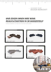 Wohnlandschaft im Polstermöbel Fischer Prospekt in Heilbronn Aktueller Polstermöbel Fischer Prospekt mit Wohnlandschaft, "AUS EIGENER DESIGN WERKSTATT", Seite 13