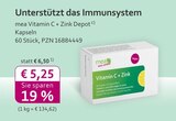 mea - meine apotheke - Vitamin C + Zink Depot Angebot im Prospekt Vitamin C + Zink Depot bei mea - meine apotheke im Prospekt "" für 5,25 €