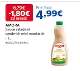 Sauce salade et sandwich miel moutarde - Amora dans le catalogue Costco