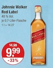 Red Label von Johnnie Walker im aktuellen V-Markt Prospekt für 9,99 €