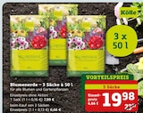 Blumenerde – 3 Säcke à 50 l im Angebot bei Pflanzen Kölle in Oranienburg Blumenerde – 3 Säcke à 50 l Angebote bei Pflanzen Kölle Oranienburg für 7,99 €