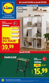 Prospectus Lidl à Mirande, "Le vrai prix des bonnes choses", 45 pages de promos valables du 04/08/2025 au 07/08/2025