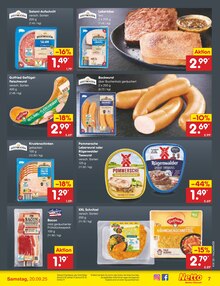 Wurst im Netto Marken-Discount Prospekt "Aktuelle Angebote" mit 56 Seiten (Hannover)