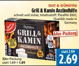 Grill & Kamin Anzündhilfe im Angebot bei EDEKA in Gießen Grill & Kamin Anzündhilfe Angebote von GUT & GÜNSTIG bei EDEKA Gießen für 1,49 €