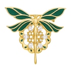 Broche en plaqué or oxydes de zirconium et laque à 79,00 € dans le catalogue E.Leclerc