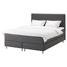 Boxspringbett Vågstranda fest/Tussöy dunkelgrau 160x200 cm Angebote von DUNVIK bei IKEA Göttingen für 1.379,10 €