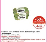 Sardines sans arêtes à l’huile d’olive vierge extra - Connétable en promo chez Monoprix Lille à 4,04 €