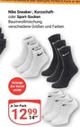 Sneaker-, Kurzschaft- oder Sport-Socken im Angebot bei GLOBUS in Bochum Sneaker-, Kurzschaft- oder Sport-Socken Angebote von Nike bei GLOBUS Bochum für 12,99 €