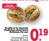 Aktuelle Wecker Angebote bei E center in Frankfurt (Main) Aktuelles Brötchen Angebot bei E center in Frankfurt (Main) ab 0,19 €