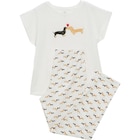 Pyjama manches courtes femme - TEX BASIC en promo chez Carrefour Aulnay-sous-Bois à 6,99 €