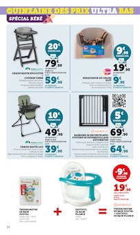 Promo Lit Bébé dans le catalogue Hyper U du moment à la page 14