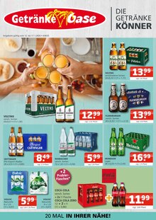 Veltins im Getränke Oase Prospekt "Aktuelle Angebote" mit 4 Seiten (Lünen)