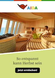 AIDA Prospekt für Tribsees: "So entspannt kann Herbst sein", 1 Seite, 01.10.2025 - 31.10.2025