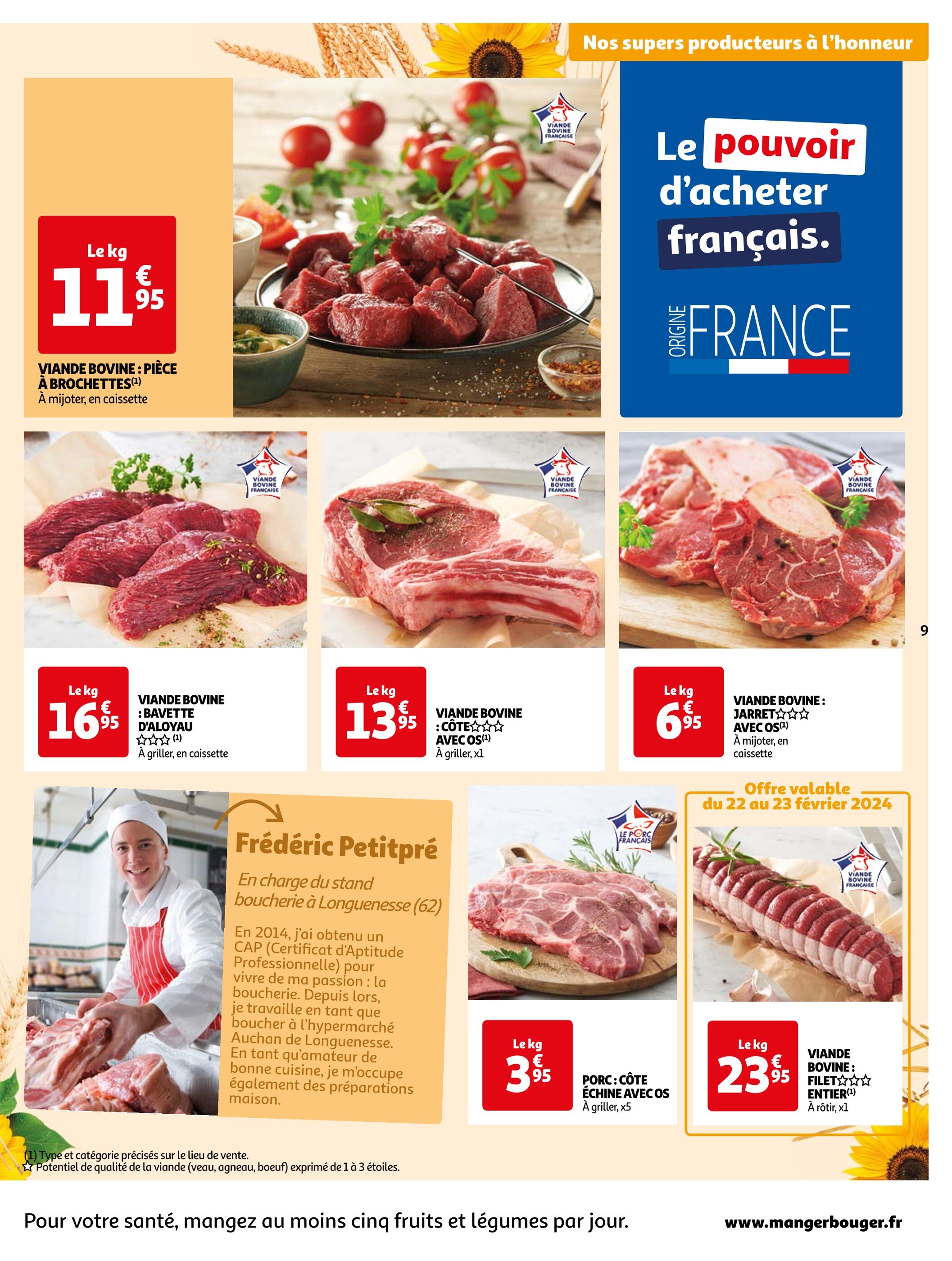 C te De Boeuf Auchan Promos et prix dans le catalogue de la semaine