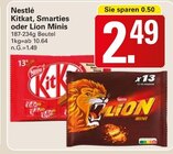 WEZ - Kitkat, Smarties oder Lion Minis Angebot im Prospekt Kitkat, Smarties oder Lion Minis bei WEZ im Prospekt "" für 2,49 €