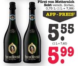 Sekt Angebote von Fürst von Metternich bei E center Oberursel für 5,55 €