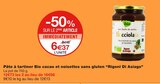 Monoprix - Pâte à tartiner Bio cacao et noisettes sans gluten : offre du catalogue Promo Pâte à tartiner Bio cacao et noisettes sans gluten à 6,37 € dans le catalogue Monoprix ""