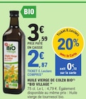E.Leclerc Staple - Promo Huile Vierge de Colza Bio Promo Huile Vierge de Colza Bio à 2,87 € dans le catalogue E.Leclerc à Staple
