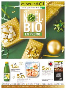 NaturéO Catalogue "Mon Nöel Bio en promo", 36 pages, Vred, 24/11/2021 - 02/01/2022 NaturéO Catalogue "Mon Nöel Bio en promo", 36 pages, Vred, 24/11/2021 - 02/01/2022