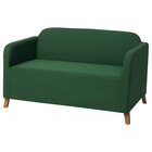 Sofaüberzug für 2er-Sofa Vissle dunkelgrün von LINANÄS im aktuellen IKEA Prospekt