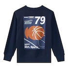 Shirt im Ernstings family Prospekt Jungen Sweatshirt mit Rücken-Print im aktuellen Ernstings family Prospekt für 17,99 €
