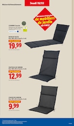 Offre Chaise Longue dans le catalogue Lidl du moment à la page 43