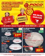 POCO Prospekt "Einfach bestellen & Schnäppchen sichern!", 4 Seiten, für Saarlouis, 07.12.2019 - 04.01.2020 POCO Prospekt "Einfach bestellen & Schnäppchen sichern!", 4 Seiten, für Saarlouis, 07.12.2019 - 04.01.2020