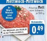 EDEKA Werl - Mett Angebot im Prospekt Mett bei EDEKA im Werl Prospekt für 0,49 €