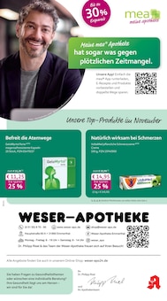 mea - meine apotheke Prospekt der KW 47 "Unsere November-Angebote" Aktueller mea - meine apotheke Prospekt "Unsere November-Angebote" Seite 1 von 4 Seiten