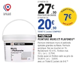 Peinture Murs et Plafonds - Foxter - E.Leclerc à Saint-Étienne Peinture Murs et Plafonds - Foxter en promo chez E.Leclerc Saint-Étienne à 20,90 €