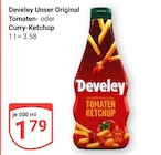 Tomaten- oder Curry-Ketchup im Angebot bei GLOBUS in Saarlouis Tomaten- oder Curry-Ketchup Angebote von Develey bei GLOBUS Saarlouis für 1,79 €