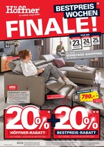 Höffner Prospekt "Best-Preis Wochen - Finale!", 20 Seiten, für Bernau, 19.02.2020 - 25.02.2020 Höffner Prospekt "Best-Preis Wochen - Finale!", 20 Seiten, für Bernau, 19.02.2020 - 25.02.2020