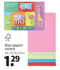 Bloc papier coloré en promo chez Wibra Lille à 1,29 €