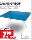 Campingtisch im Angebot bei Wreesmann in Weimar Campingtisch Angebote von TopGarden bei Wreesmann Weimar für 7,99 €