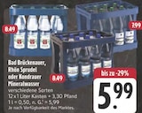 Mineralwasser im Angebot bei E center in Weiden Mineralwasser Angebote von Bad Brückenauer bei E center Weiden für 5,99 €